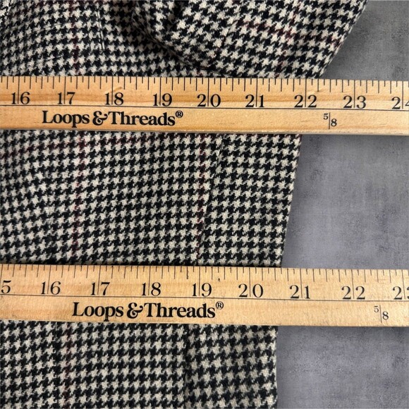 Vintage Hart Schaffner Marx Men’s Tweed Wool Sport Coat 42R Half‑Lined 2‑Button - Picture 10 of 12